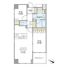 プレミアコート桜台 2LDKの間取図画像