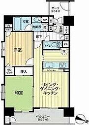ダイアパレスグランデージ板橋 2LDKの間取図画像