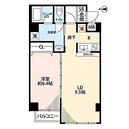ティアラ目白アベニュー 1LDKの間取図画像