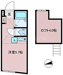 パークヒルズ板橋 ワンルームの間取図画像