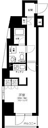 ルクシェール王子 1Kの間取図画像