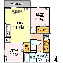 物件の間取り