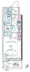 クレイシア巣鴨駅前 1Kの間取図画像