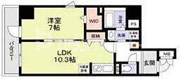アーバン尾久 1LDKの間取図画像