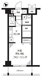 パルメゾン見次公園 1Kの間取図画像