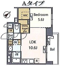 アルブルちとせ尾久駅前 1SLDKの間取図画像