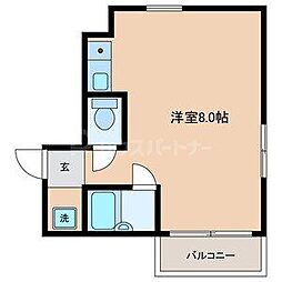 エステート新板橋 ワンルームの間取図画像