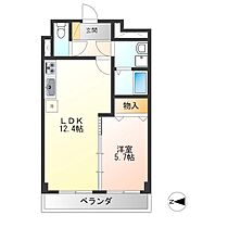 プラナス桜 105 ｜ 栃木県宇都宮市桜２丁目1-35（賃貸マンション1LDK・1階・46.80㎡） その2