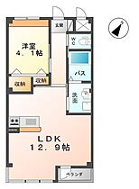 シャトー・デュ・カルム 106 ｜ 栃木県宇都宮市峰１丁目6-35（賃貸マンション1LDK・1階・41.80㎡） その2