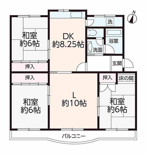 間取りを拡大表示