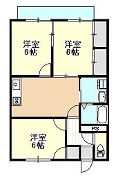 間取図画像 3DK