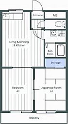 トライアム・アーチ 2LDKの間取図画像
