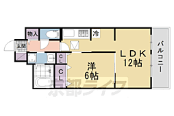 リオ 1LDKの間取図画像