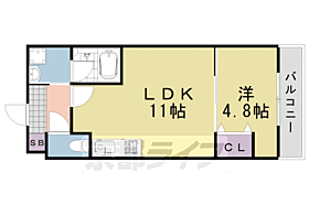 カーサ・フェリーチェ桂 406 ｜ 京都府京都市西京区桂上野東町（賃貸マンション1LDK・4階・36.00㎡） その2