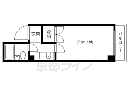 マンションクロード 1Kの間取図画像