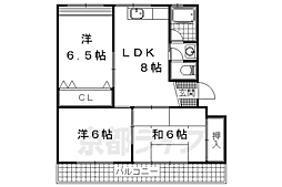 浜野マンション 3LDKの間取図画像