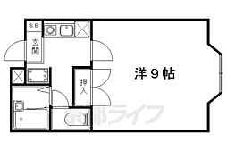 メゾンレグルス 1Kの間取図画像