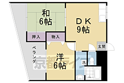 ラ・グラシューズ 2LDKの間取図画像