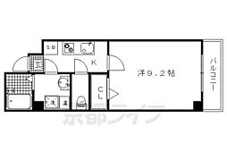カレッジパル大将軍 1Kの間取図画像
