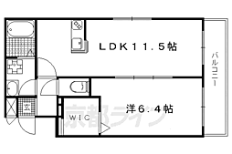 ラ・クール北山 1SLDKの間取図画像