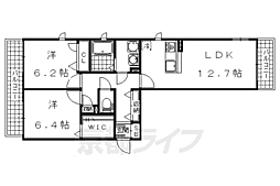 シャーメゾン乙出2 2LDKの間取図画像