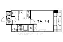 ルセロ鞍馬口 1Kの間取図画像