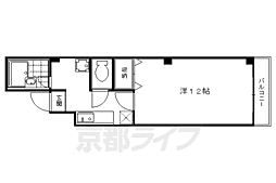 ベルステージ東山 1Kの間取図画像