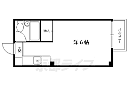 川上ハイツ 1Kの間取図画像