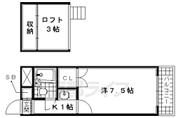 ヨーロピアン15番館 1Kの間取図画像