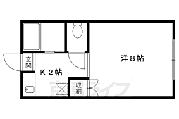 ロイヤルハウスL 1Kの間取図画像