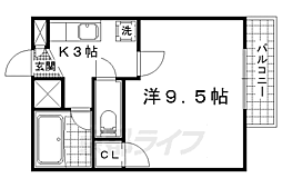 SAKIZOMAISON北花山 1Kの間取図画像