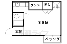 リエス東堀川 1Kの間取図画像