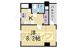 J'fort祇園四条 1Kの間取図画像
