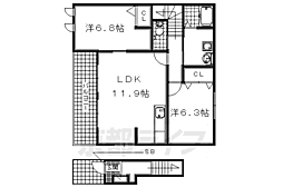 雅 2LDKの間取図画像
