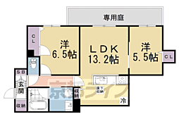 シャーメゾン Chouette 2LDKの間取図画像