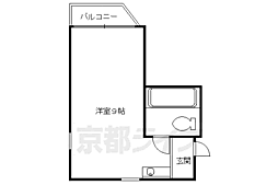新町シャルム春奈 ワンルームの間取図画像