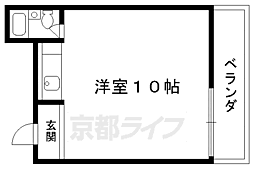 DJハイツ ワンルームの間取図画像