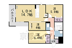 Cliviadeux 3LDKの間取図画像