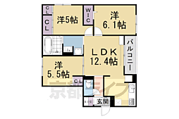 D-ROOM岩倉花園PJ 3LDKの間取図画像