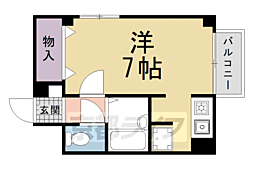 アッツ北山 1Kの間取図画像