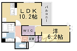 パレHSP 1LDKの間取図画像