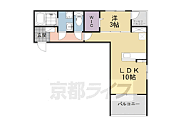TSプレイス大住 1LDKの間取図画像