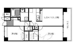 グランK's-ジオ 2LDKの間取図画像