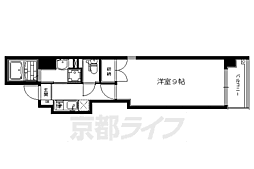 インテグレート東山 1Kの間取図画像