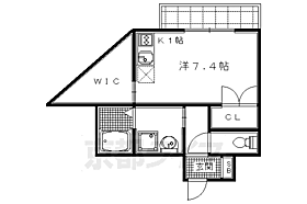 京都府京都市右京区嵯峨野清水町（賃貸マンション1R・1階・31.00㎡） その2