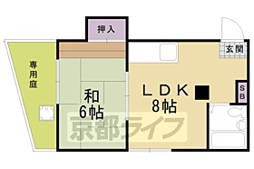 グリンピア桂 1-A ｜ 京都府京都市西京区桂池尻町（賃貸マンション1LDK・1階・30.97㎡） その2