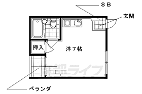 サンアヴェニュー墨染 207SL ｜ 京都府京都市伏見区撞木町（賃貸マンション1R・2階・17.00㎡） その2