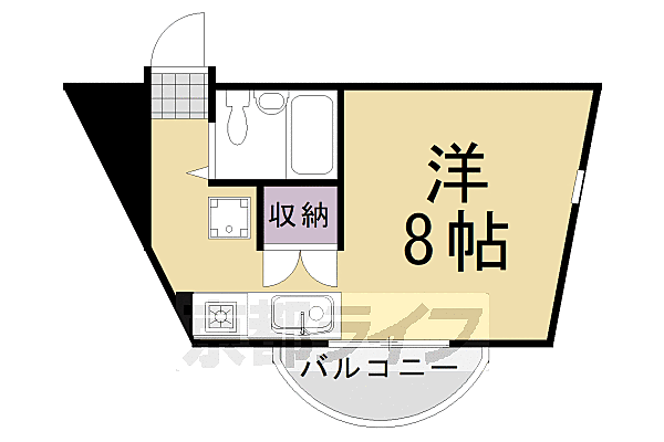 プレジールマンション 208｜京都府京都市西京区大枝東長町(賃貸マンション1K・2階・23.14㎡)の写真 その2