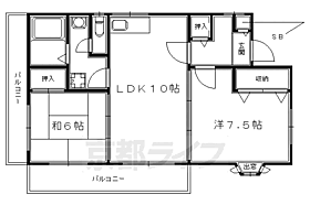 エバーグリーン芋松 401 ｜ 京都府京都市下京区朱雀宝蔵町（賃貸マンション2LDK・4階・55.00㎡） その2