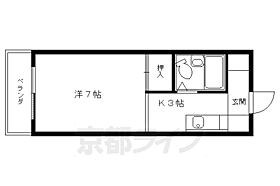 京都府京都市右京区嵯峨中又町（賃貸マンション1K・2階・21.87㎡） その2